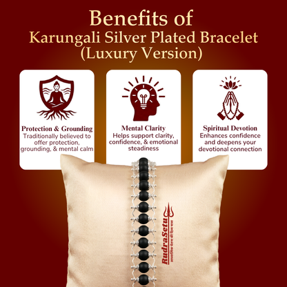 Classic Silver Plated Karungali Bracelet