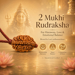 Nepali 2 Mukhi Rudraksha | Asli Do Mukhi