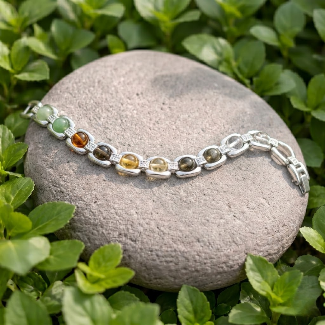 Premium Silver Plated Dhan Yog Bracelet