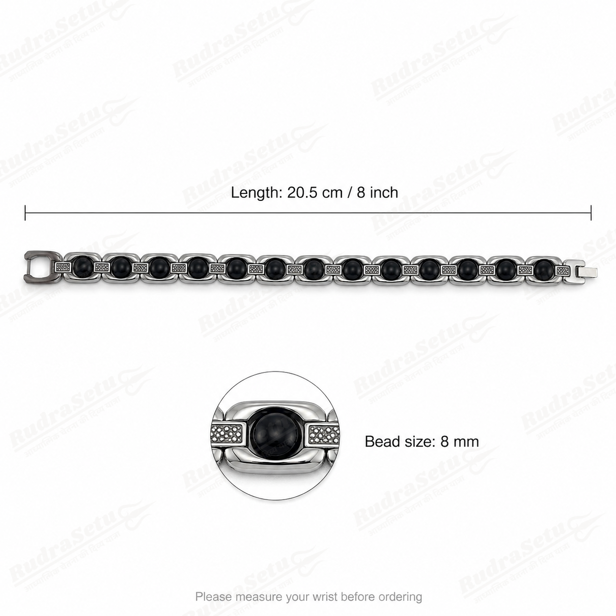 Premium Silver Plated Karungali Bracelet