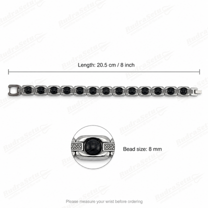 Premium Silver Plated Karungali Bracelet