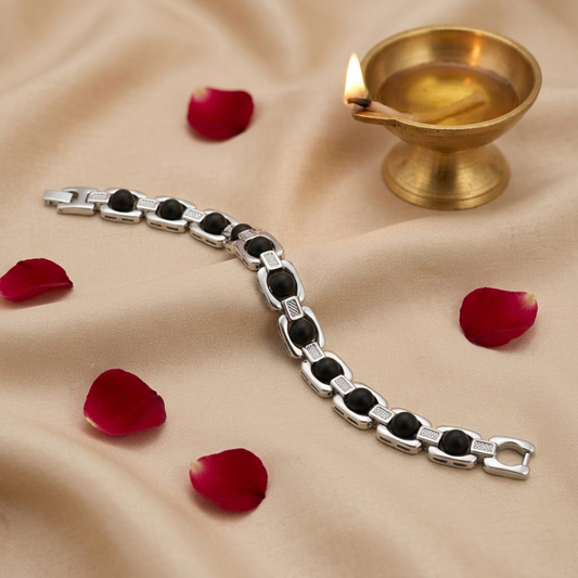 Premium Silver Plated Karungali Bracelet