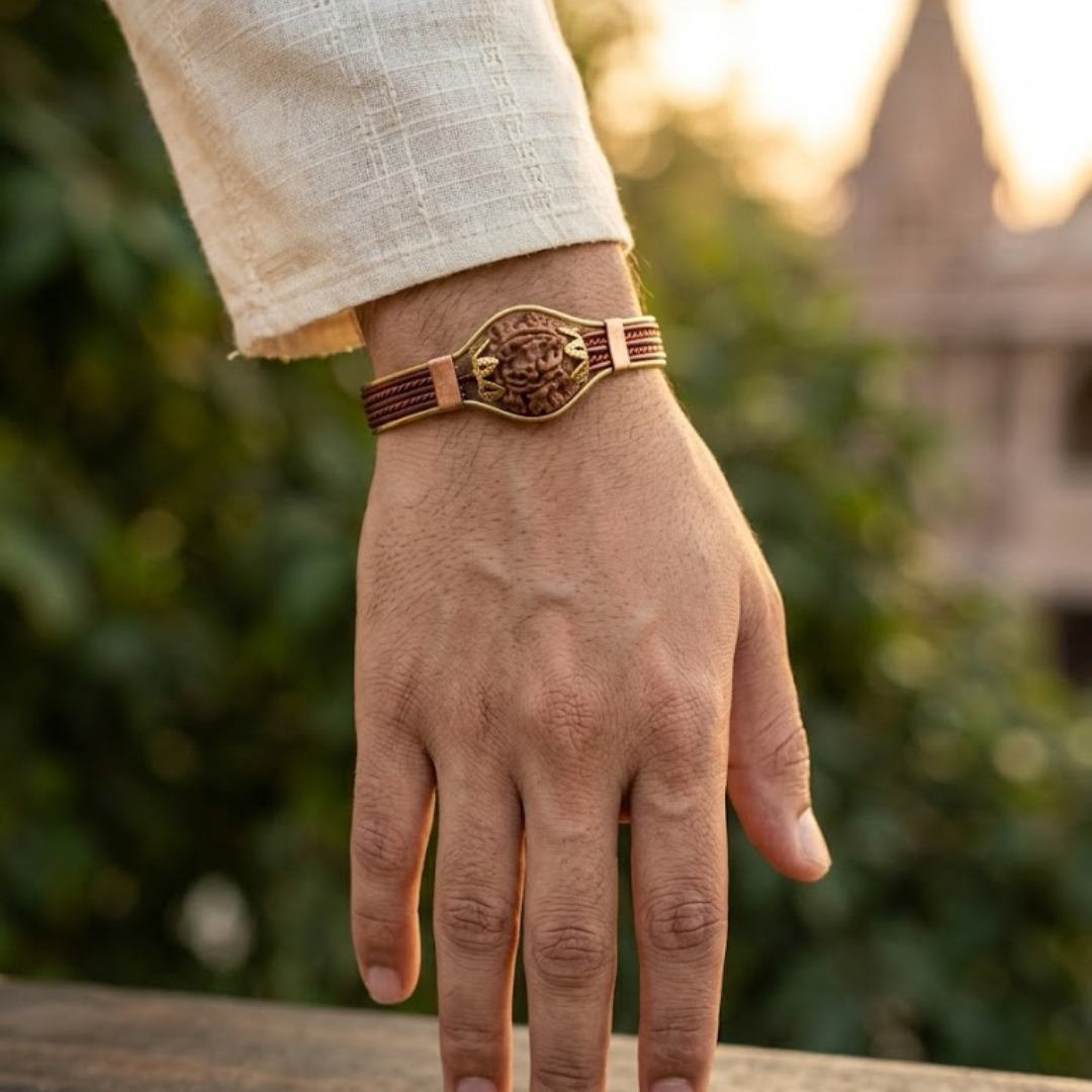 7 Mukhi Copper Bracelet