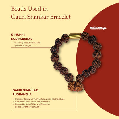 Nepali Gauri-Shankar Magsnap Bracelet