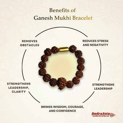 Nepali Ganesh Rudraksha Magsnap Bracelet