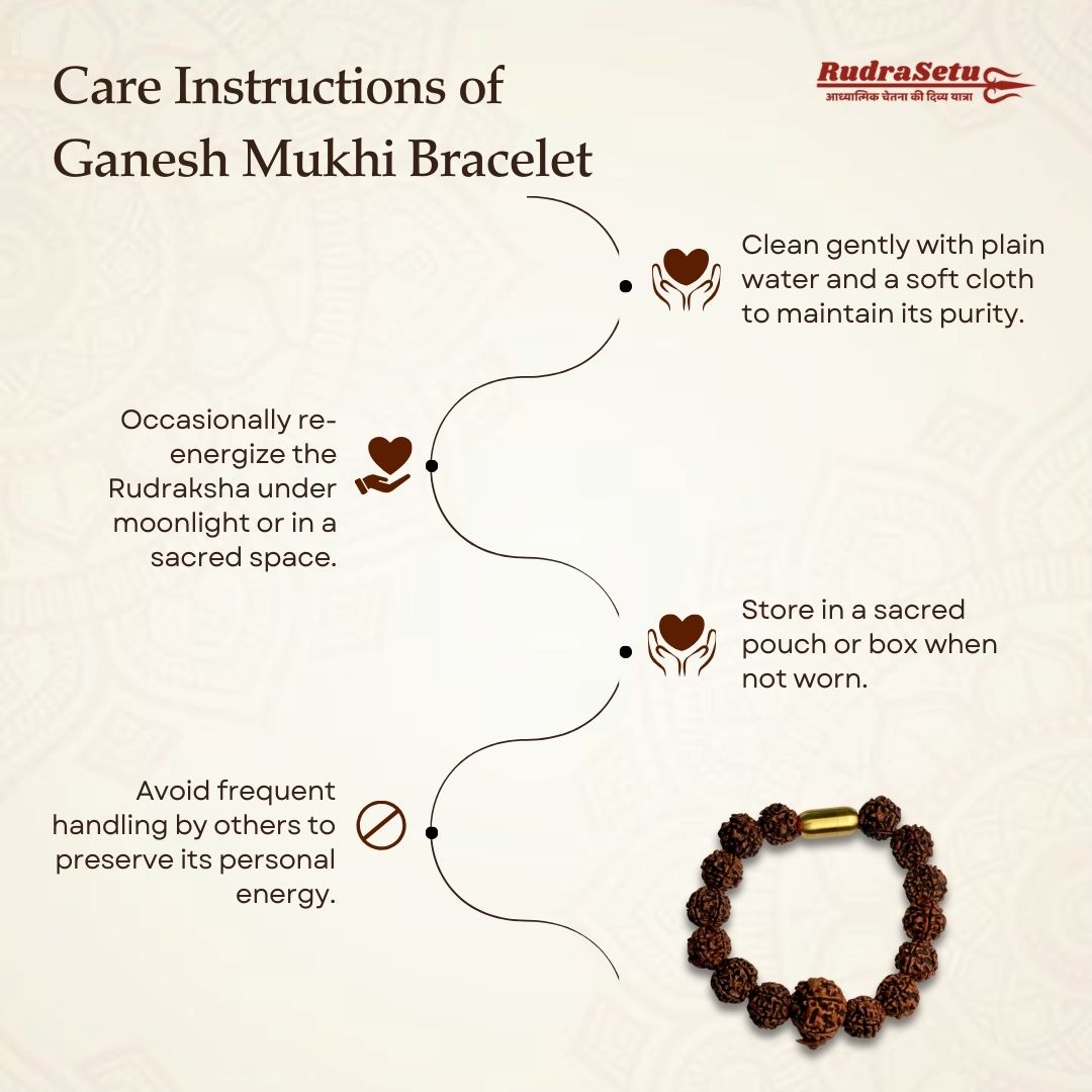 Nepali Ganesh Rudraksha Magsnap Bracelet