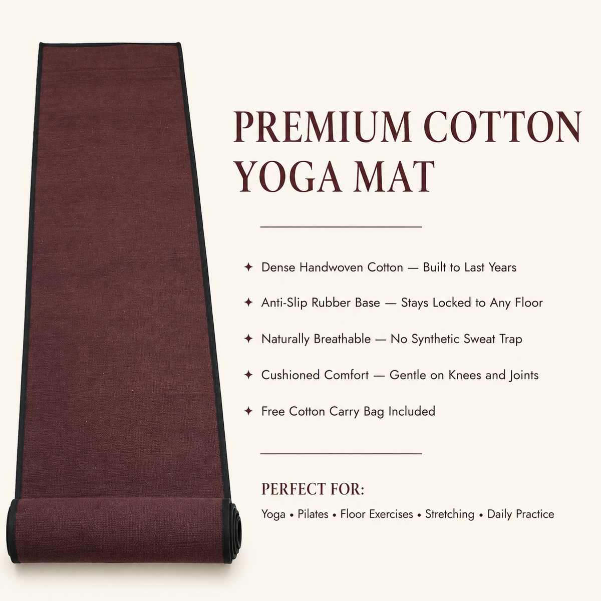 The PureCotton Yoga Mat