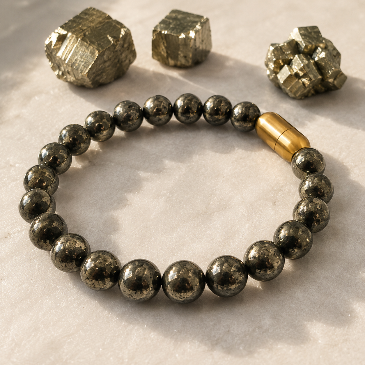 Premium Pyrite Magsnap Bracelet