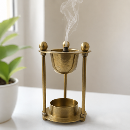 Premium Brass Dhoop-Batti Holder