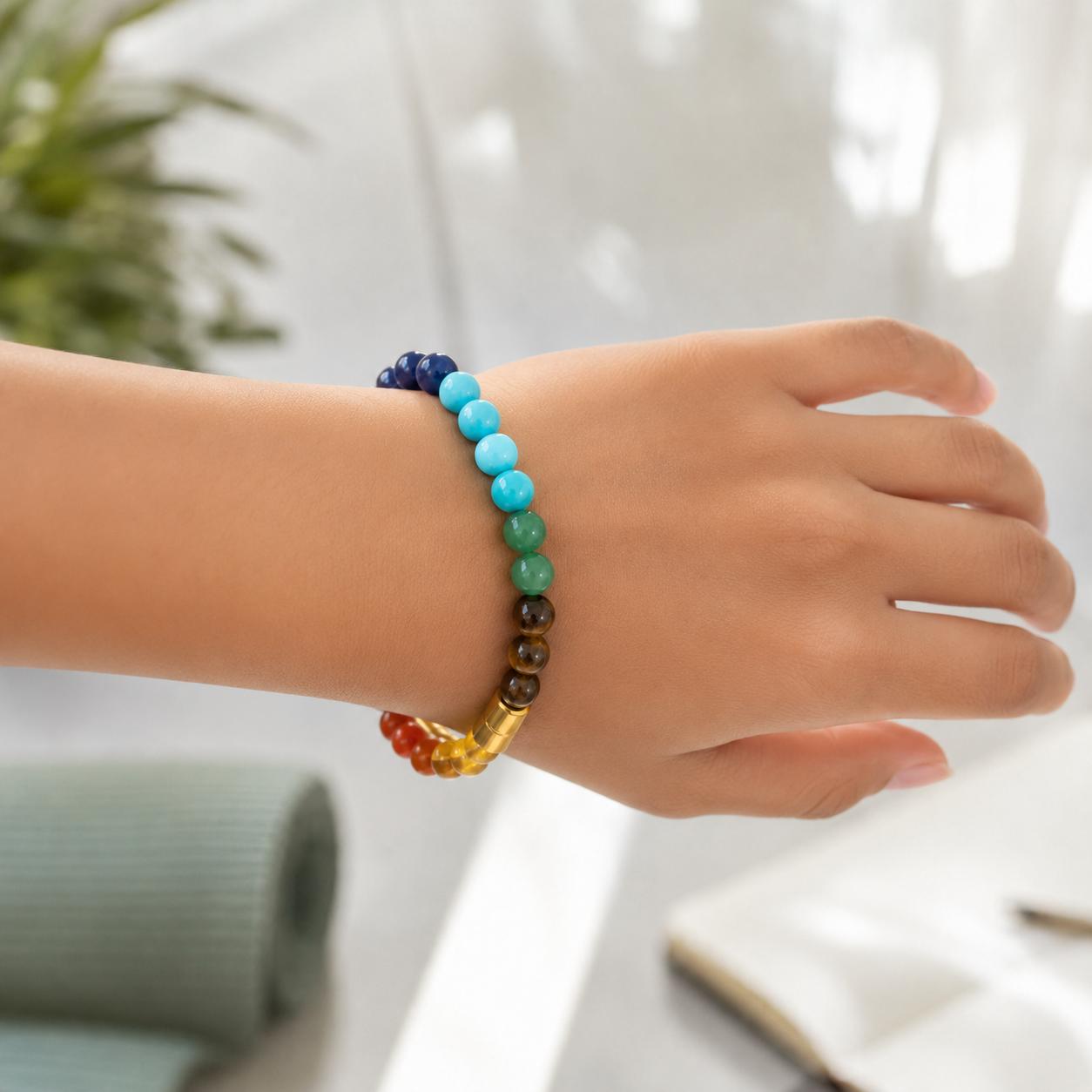 7-Chakra Bracelet — Natural Multi-Stone Healing Bracelet