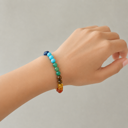 7-Chakra Bracelet — Natural Multi-Stone Healing Bracelet