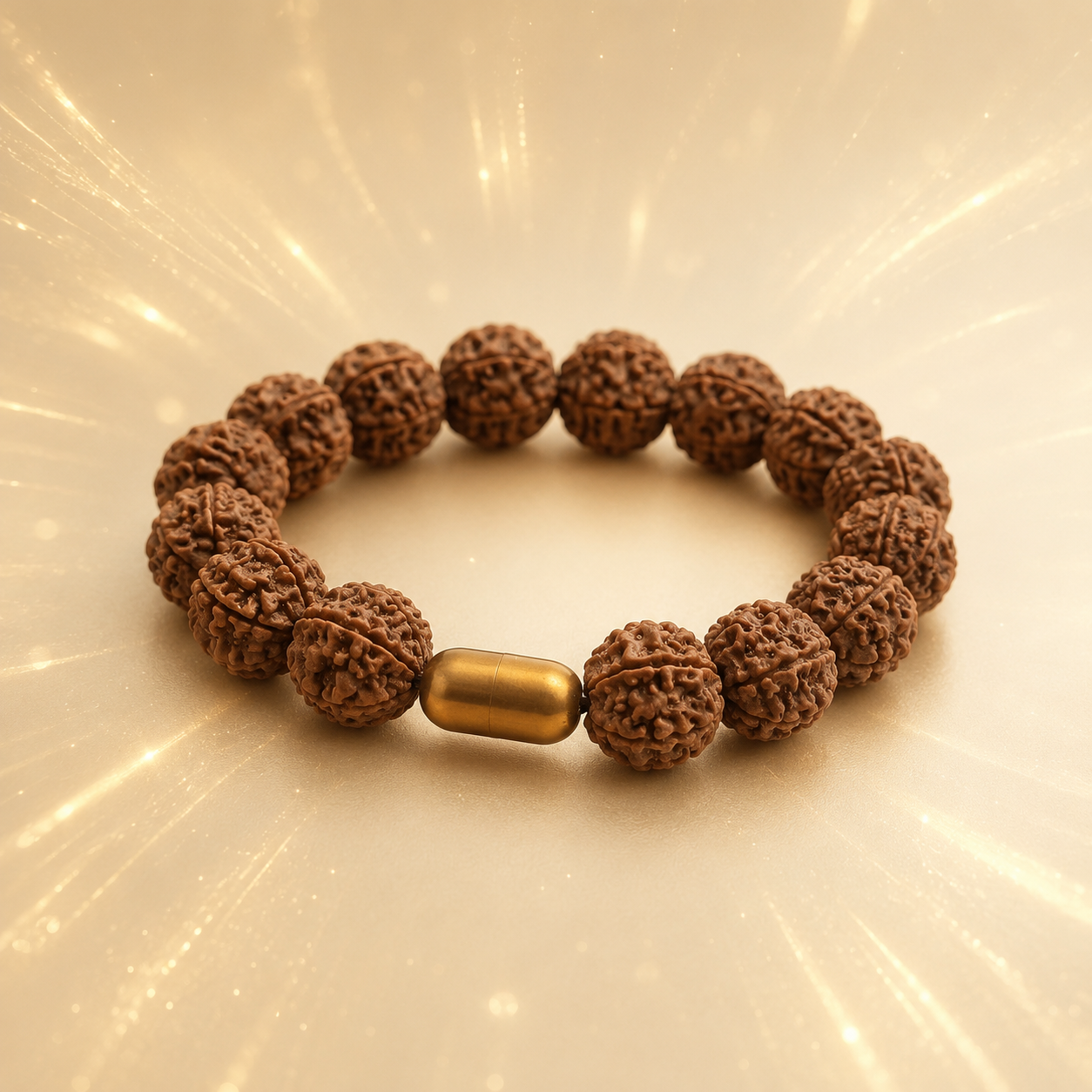 Premium 7-Mukhi Rudraksha Magsnap Bracelet - All 7-Mukhi Beads