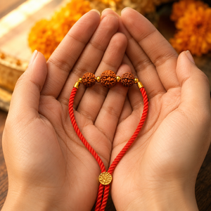 Saraswati Gyan Rakhi (4-6-4 Mukhi Rudrakshas)