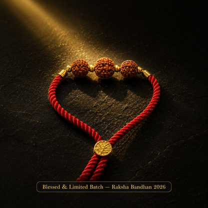 Saraswati Gyan Rakhi (4-6-4 Mukhi Rudrakshas)