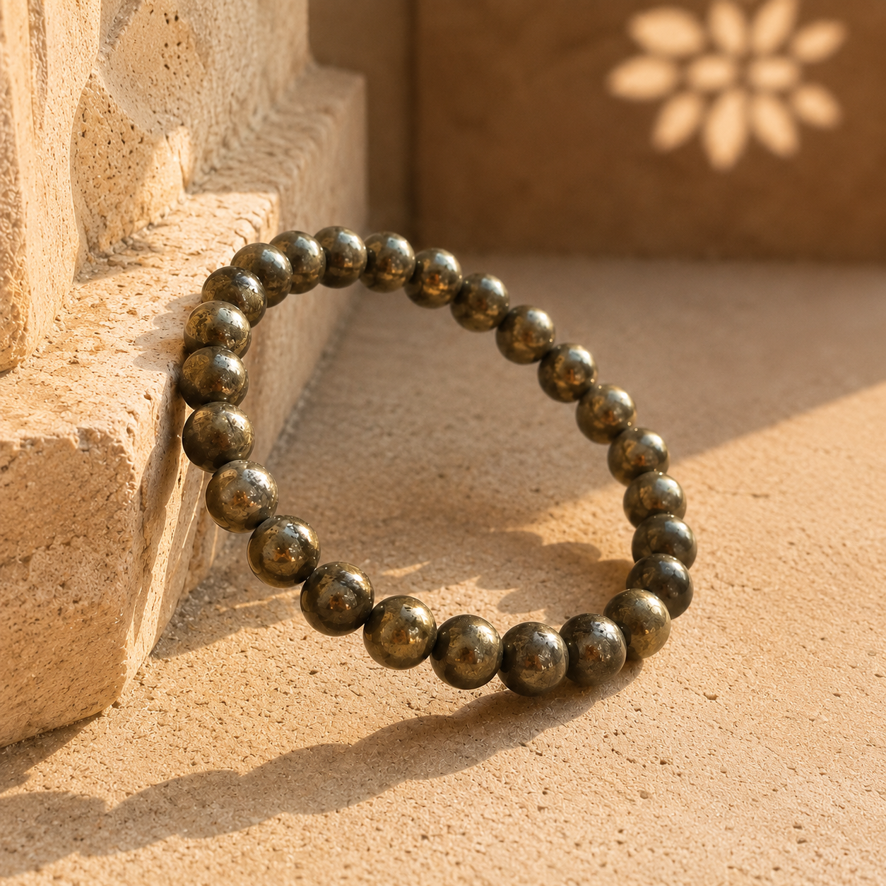 Pyrite Elastic Bracelet - Attract Wealth & Prosperity