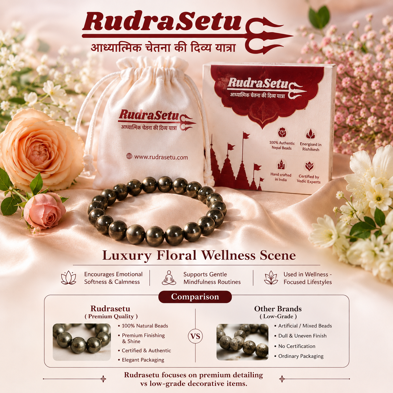 Pyrite Elastic Bracelet - Attract Wealth & Prosperity