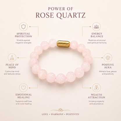 Rose Quartz MagSnap Bracelet
