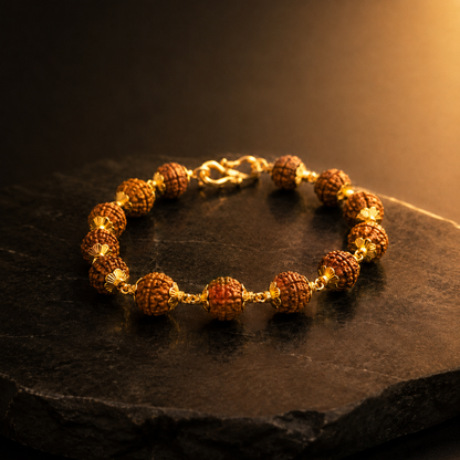 Rudraksha Hook-Style Bracelet