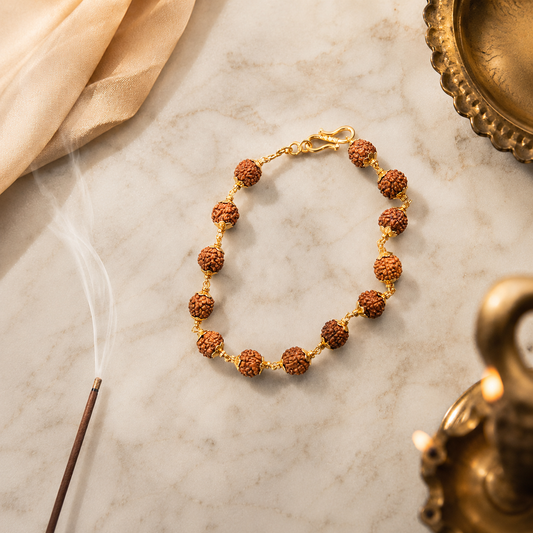 Rudraksha Hook-Style Bracelet