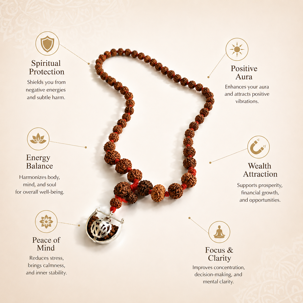 Siddha Mala – 1 to 14 Mukhi Indonesian Rudraksha