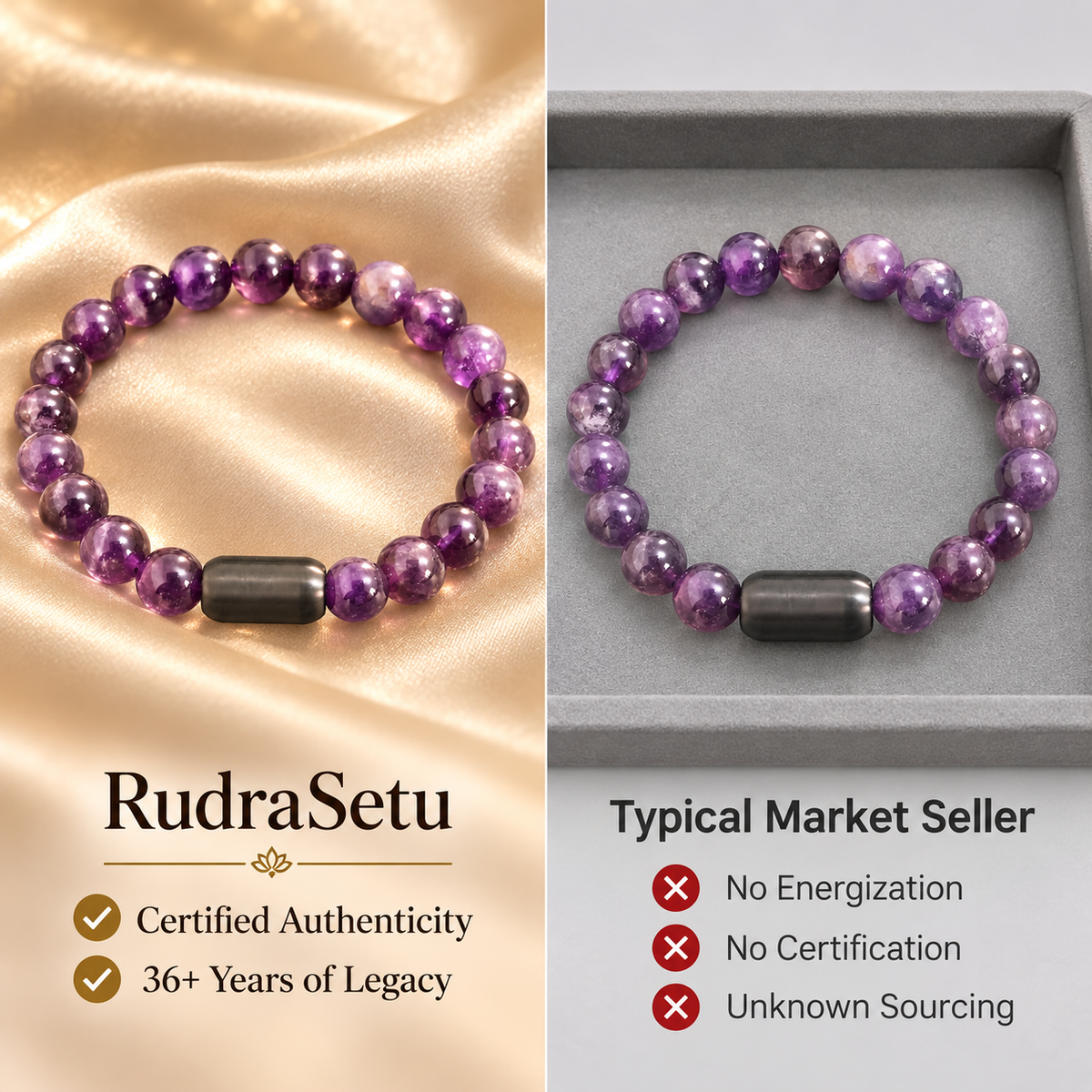 Amethyst Magsnap Bracelet