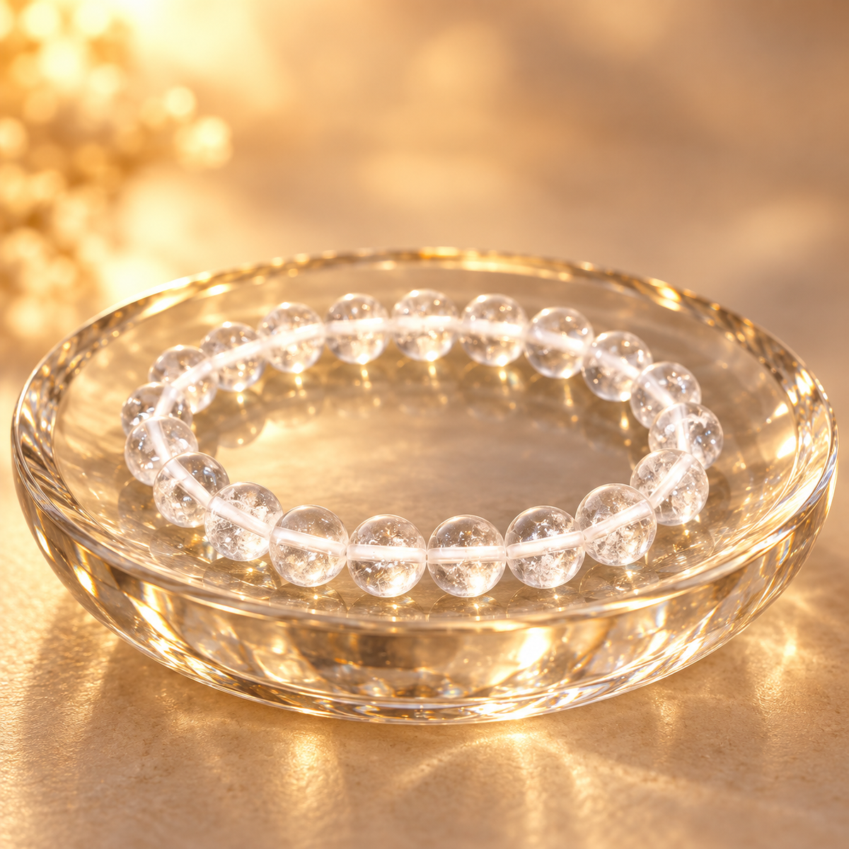 Authentic Sphatik Elastic Bracelet