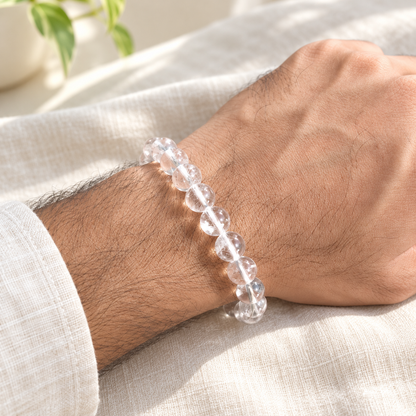 Authentic Sphatik Elastic Bracelet