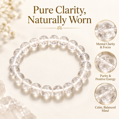 Authentic Sphatik Elastic Bracelet