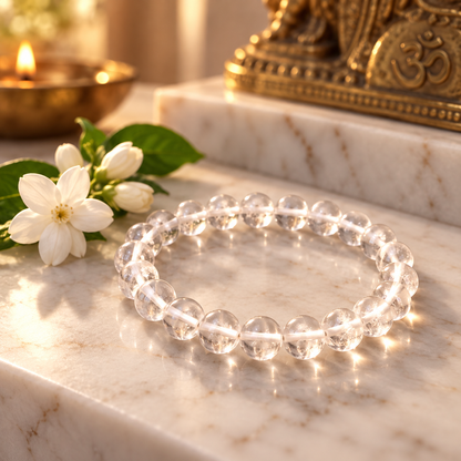 Authentic Sphatik Elastic Bracelet