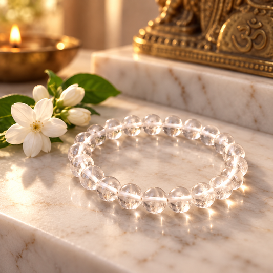 Authentic Sphatik Elastic Bracelet