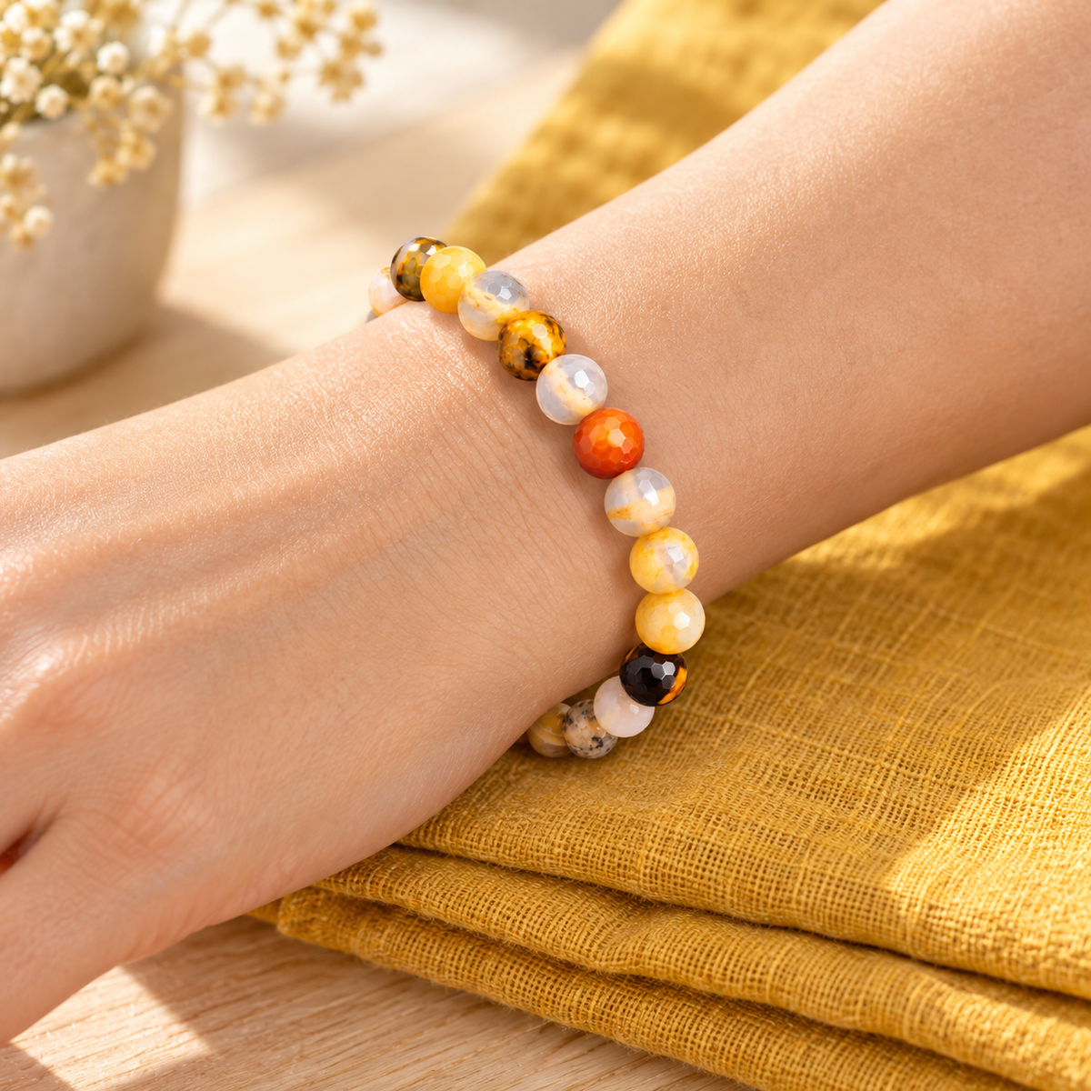Bumblebee - Jasper Elastic Bracelet