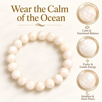 Mother of pearl - Elastic Bracelet