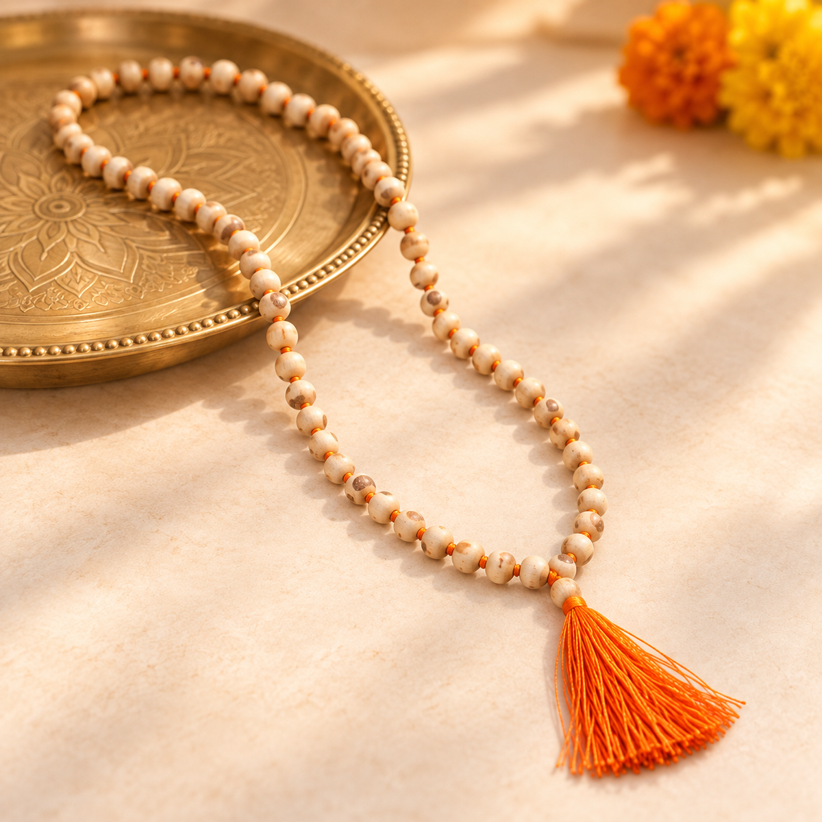 Tulsi Japa Mala- Rounded Beads