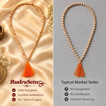 Tulsi Japa Mala- Rounded Beads