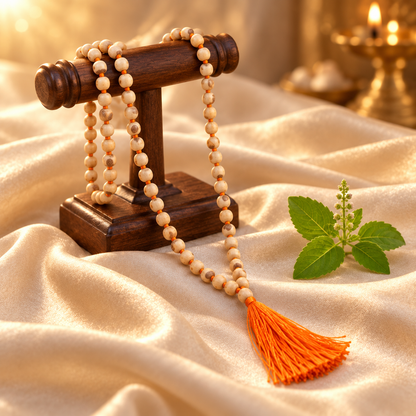 Tulsi Japa Mala- Rounded Beads