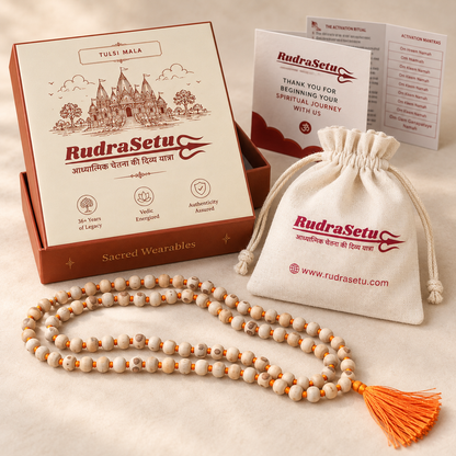Tulsi Japa Mala- Rounded Beads