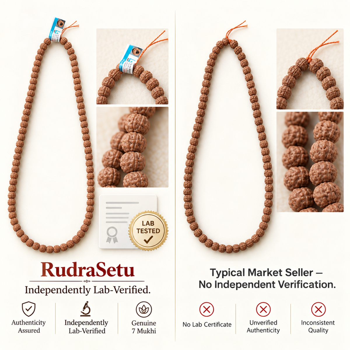 7-Mukhi Rudraksha Mala (Indonesian)