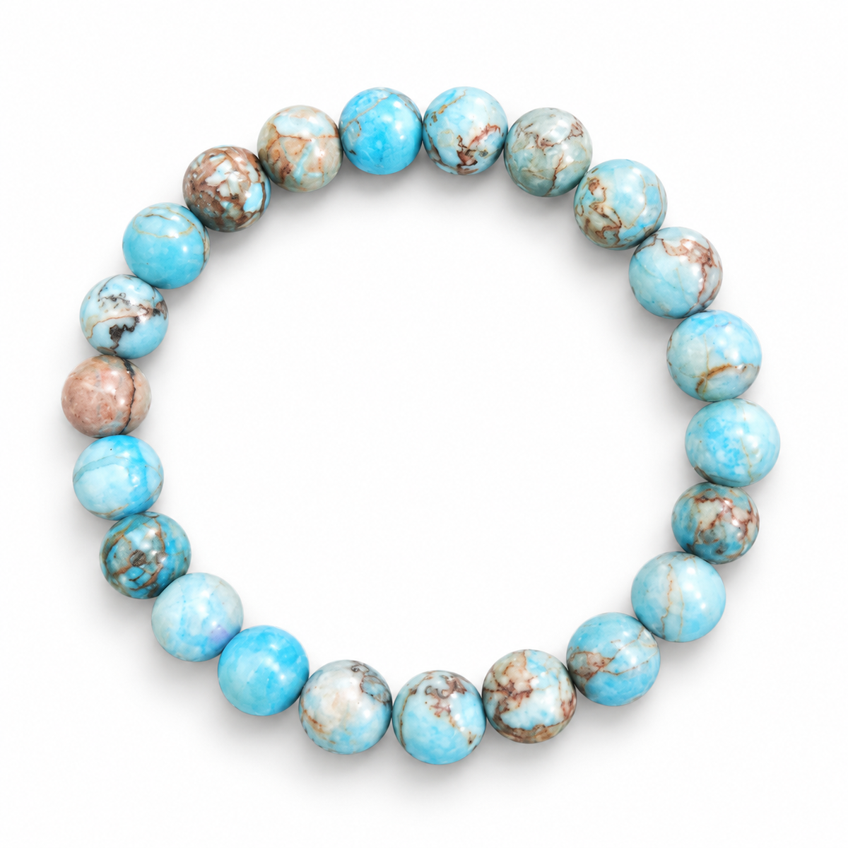African Turquoise Elastic Bracelet