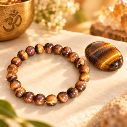 Tiger-Eye Elastic Bracelet