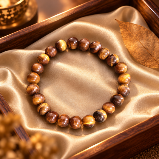 Tiger-Eye Elastic Bracelet