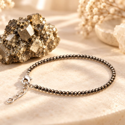 Pyrite Hook Style Anklet