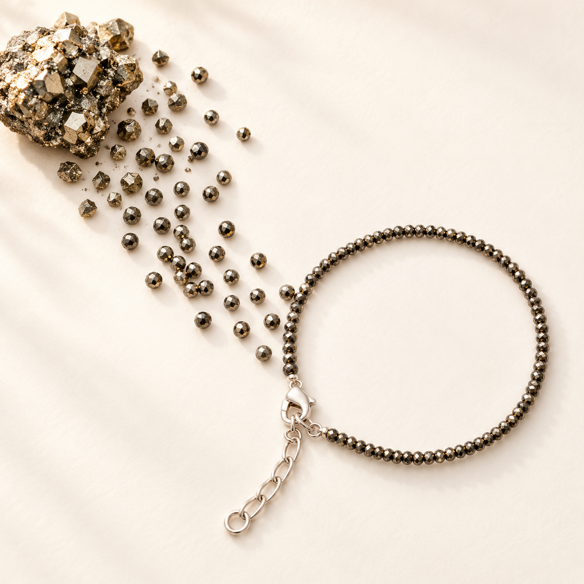 Pyrite Hook Style Anklet