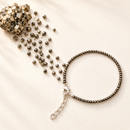 Pyrite Hook Style Anklet