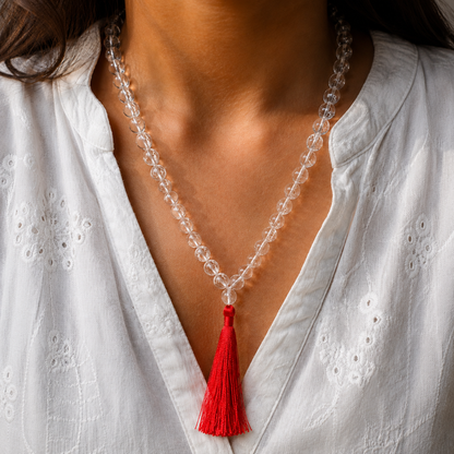 Authentic Sphatik Mala – 10mm Large Beads