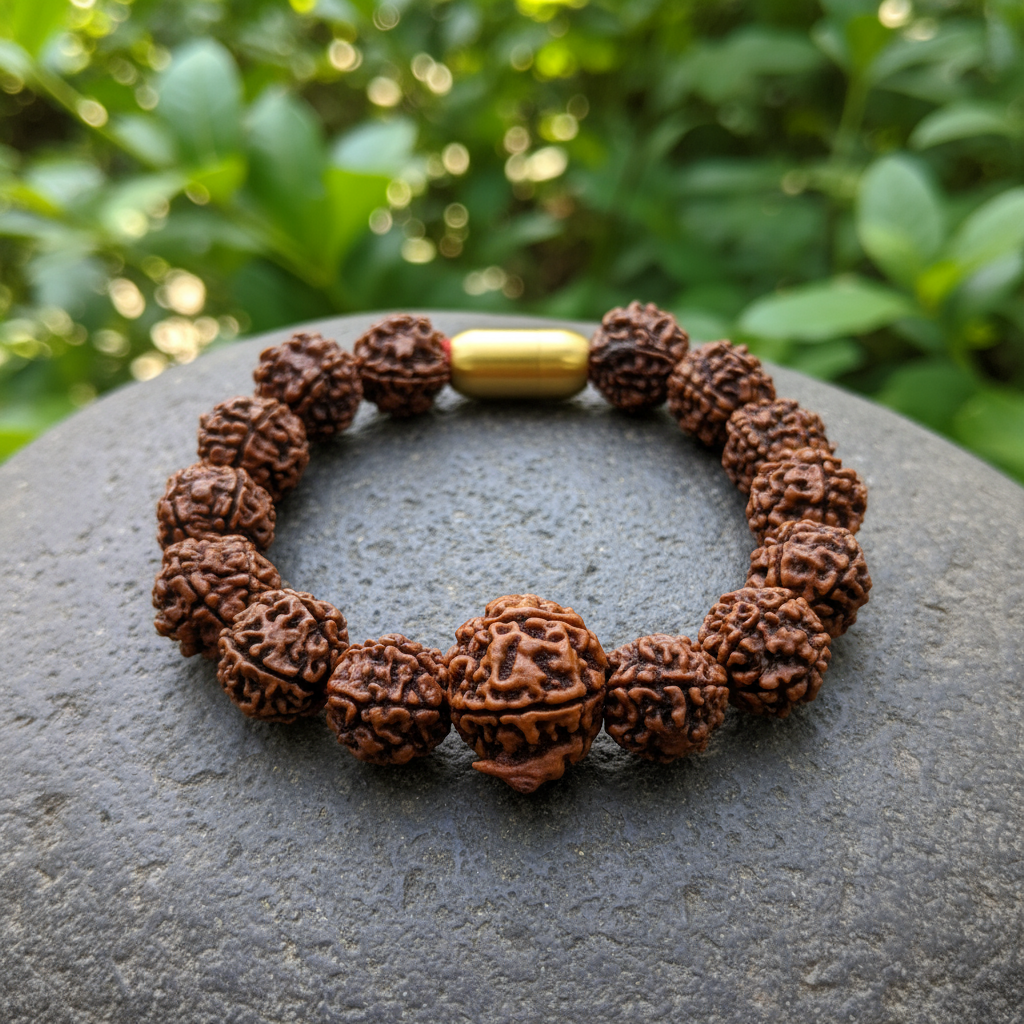 Nepali Ganesh Rudraksha Magsnap Bracelet
