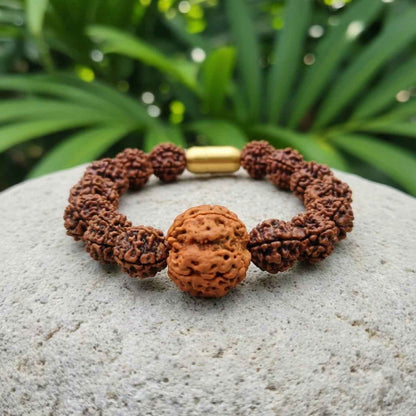 Nepali 4 Mukhi Rudraksha Magsnap Bracelet