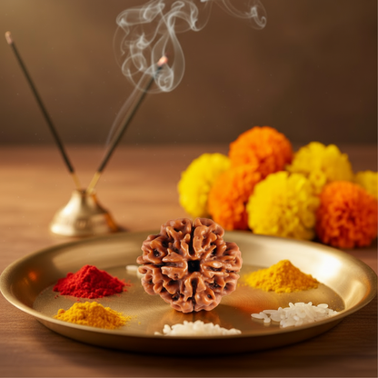 Nepali 4 Mukhi Rudraksha | Asli Char Mukhi