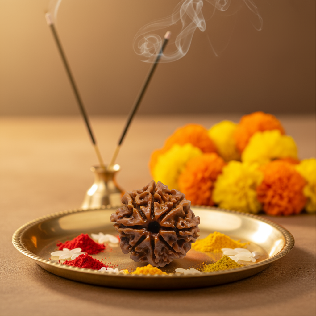 Nepali 8 Mukhi Rudraksha | Asli Aath Mukhi