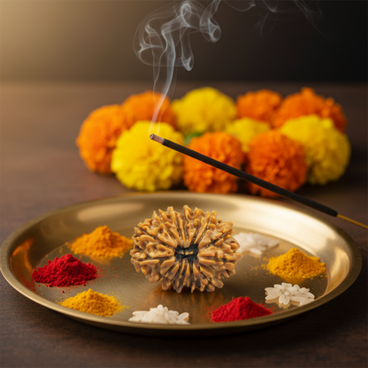 Nepali 14 Mukhi Rudraksha | Asli Chaudah Mukhi