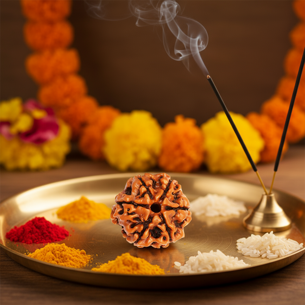 Nepali 6 Mukhi Rudraksha | Asli Chheh Mukhi